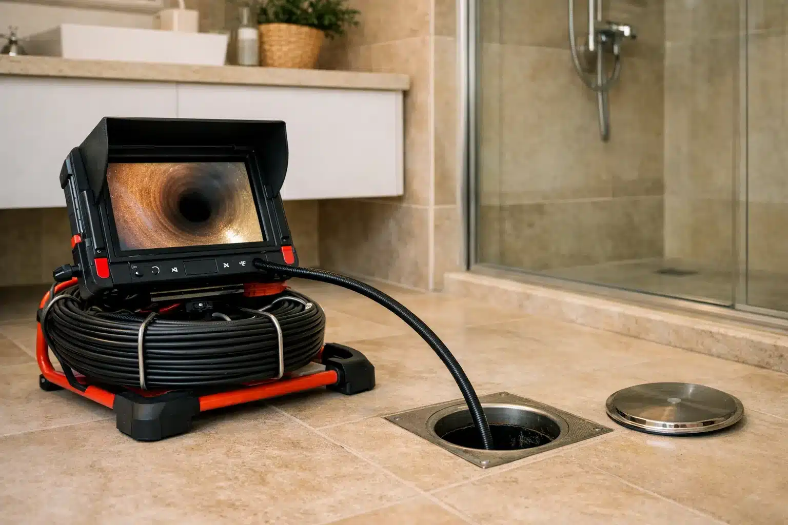 מצלמת ביוב CCTV לאבחון סתימות בצנרת